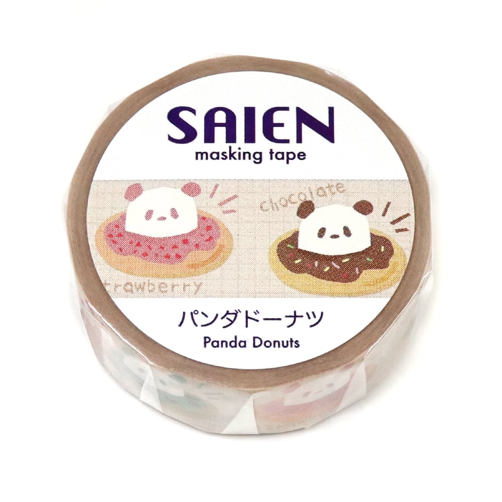 SAIEN Masking Tape - Panda Donuts