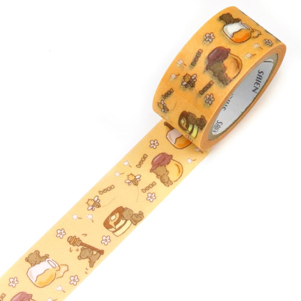 SAIEN Masking Tape - Bear and Honey