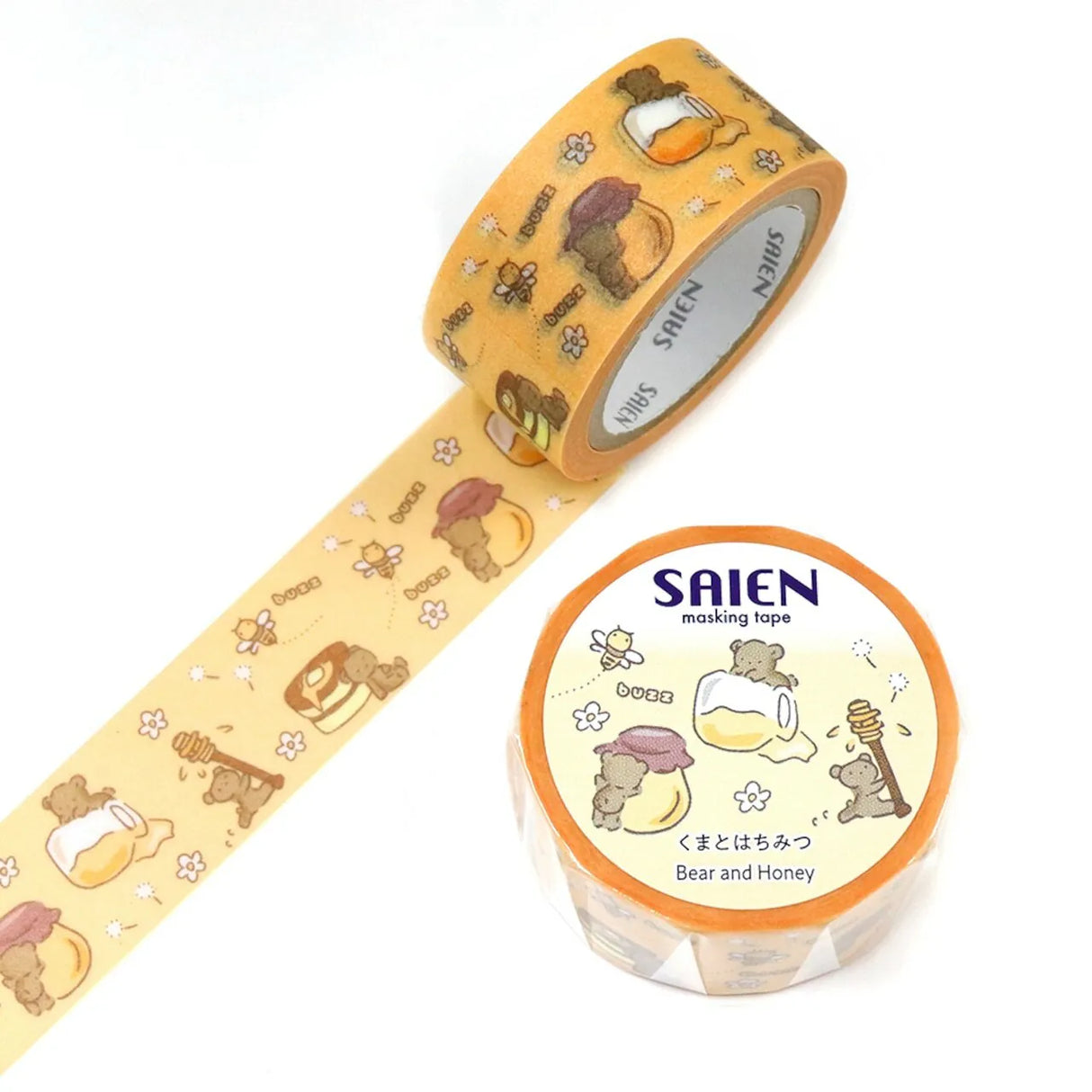 SAIEN Masking Tape - Bear and Honey