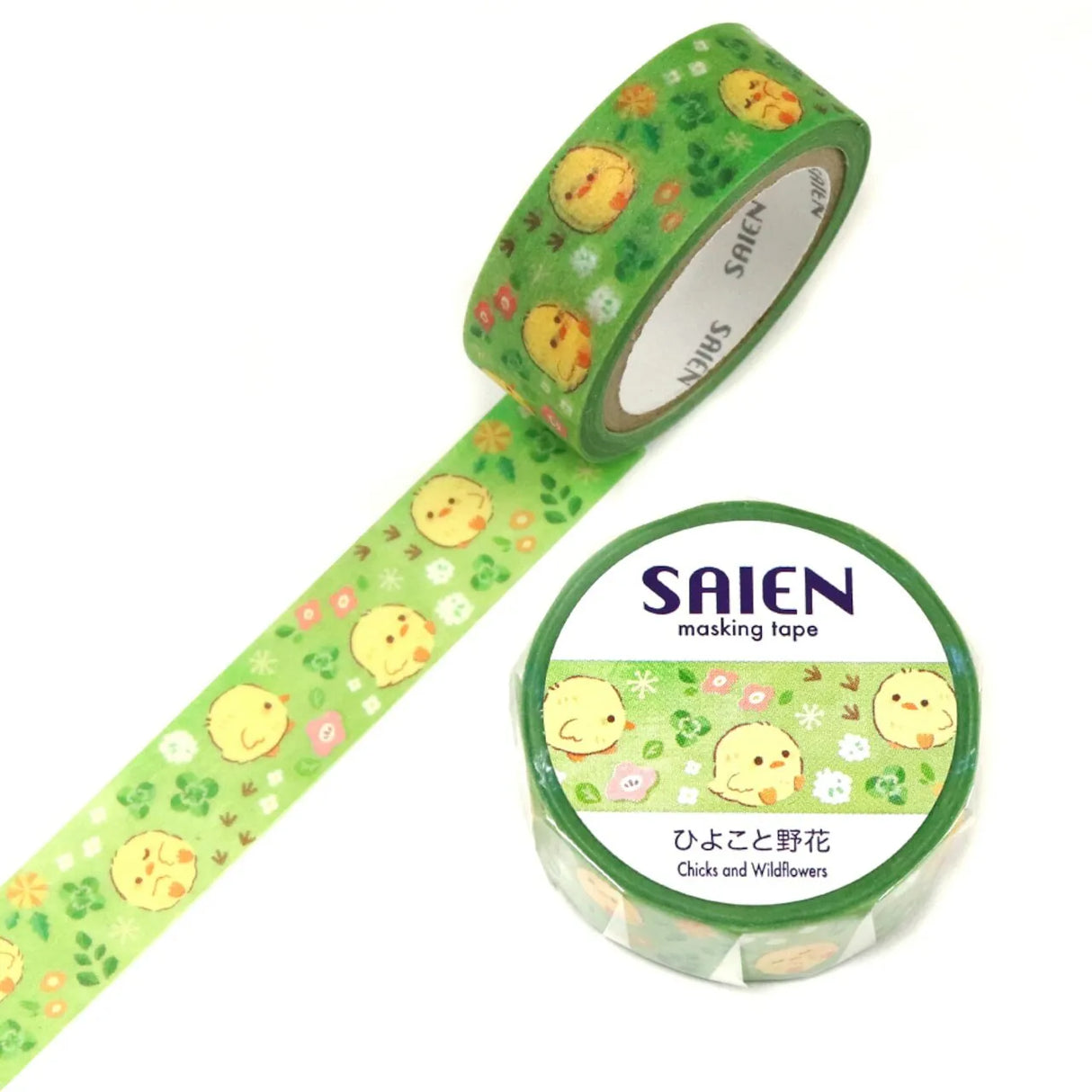 SAIEN Masking Tape - Chicks and Wildflowers