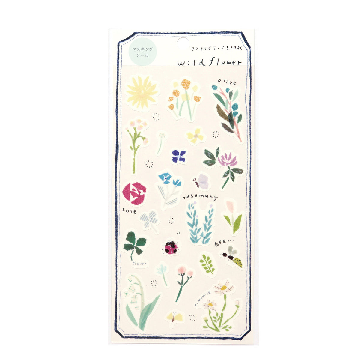 Kamiiso Sansyo x Miki Tamura Sticker: Wild Flowers