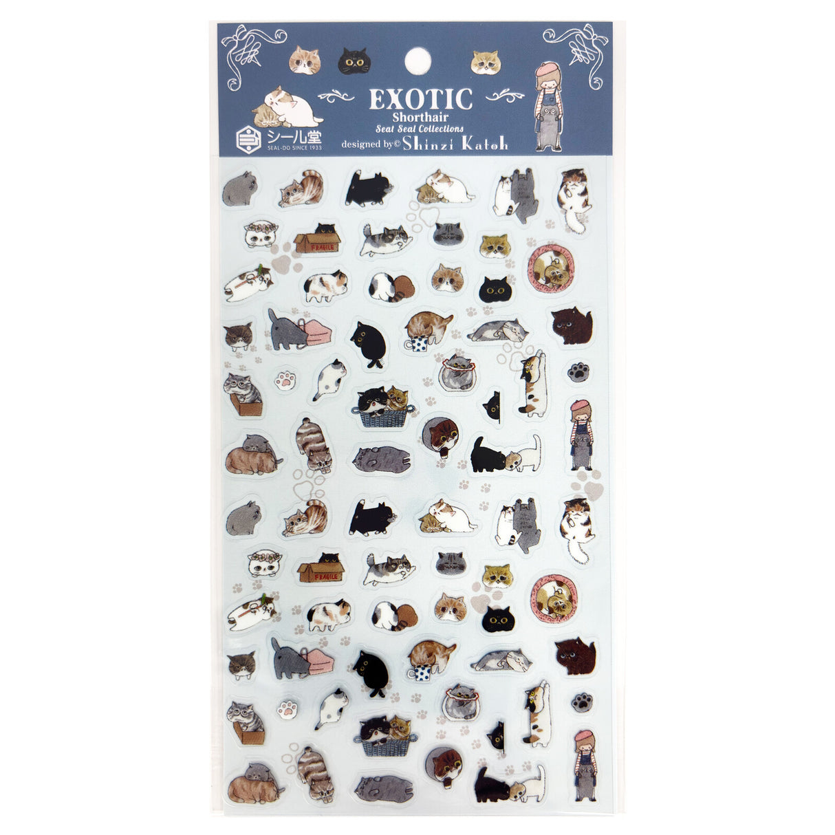 Seal-Do Seat Seal Collections Sticker - Exotic Shorthair