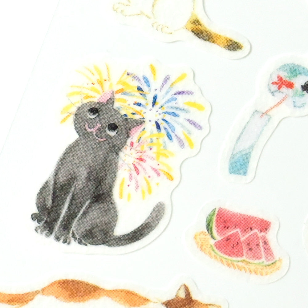 NB Co., Ltd. Washi Stickers - Nekorobi Refreshing Summer