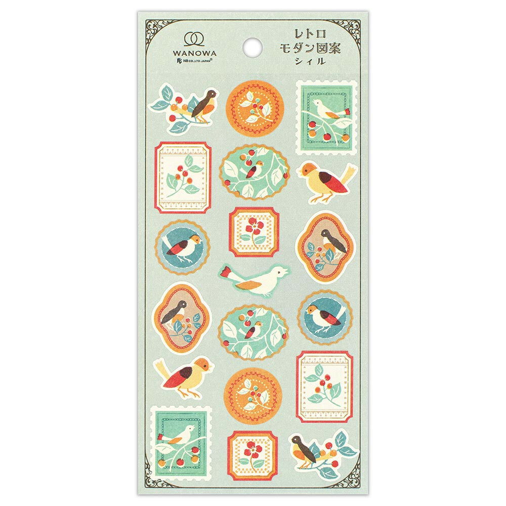 NB Co., Ltd. Wanowa Washi Sticker - Small Bird & Fruit