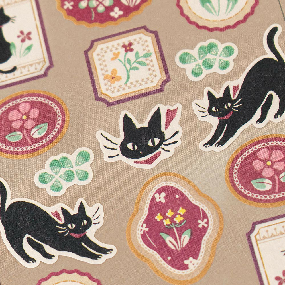 NB Co., Ltd. Wanowa Washi Sticker - Black Cat