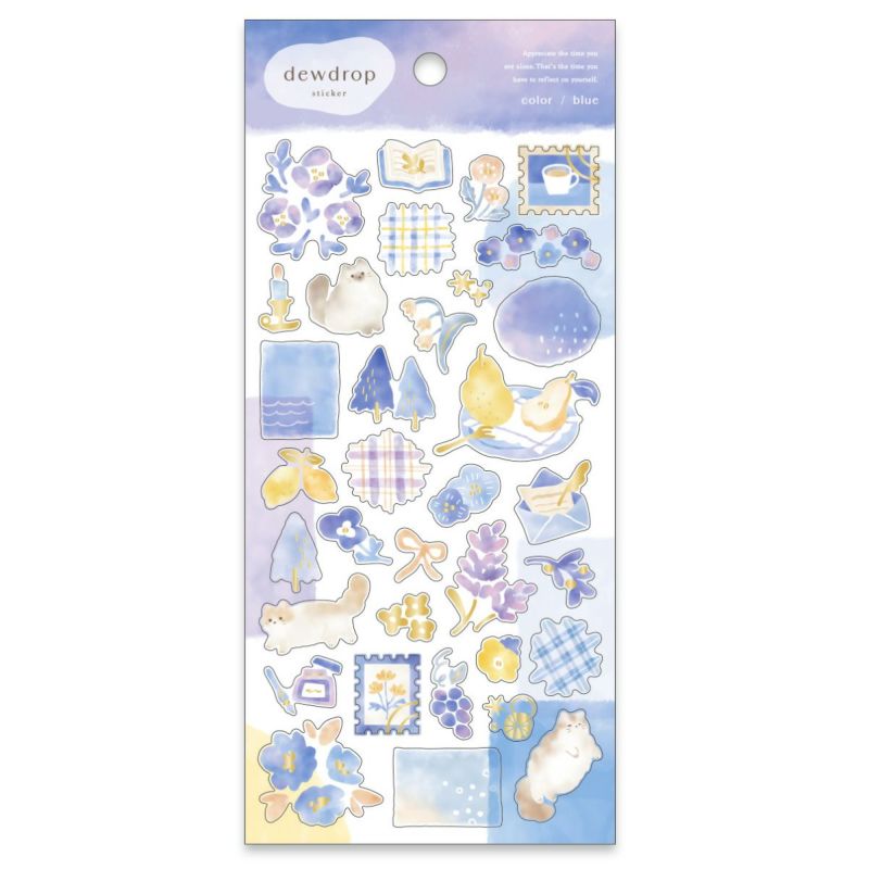 Mind Wave dewdrop Sticker - Blue (82440)