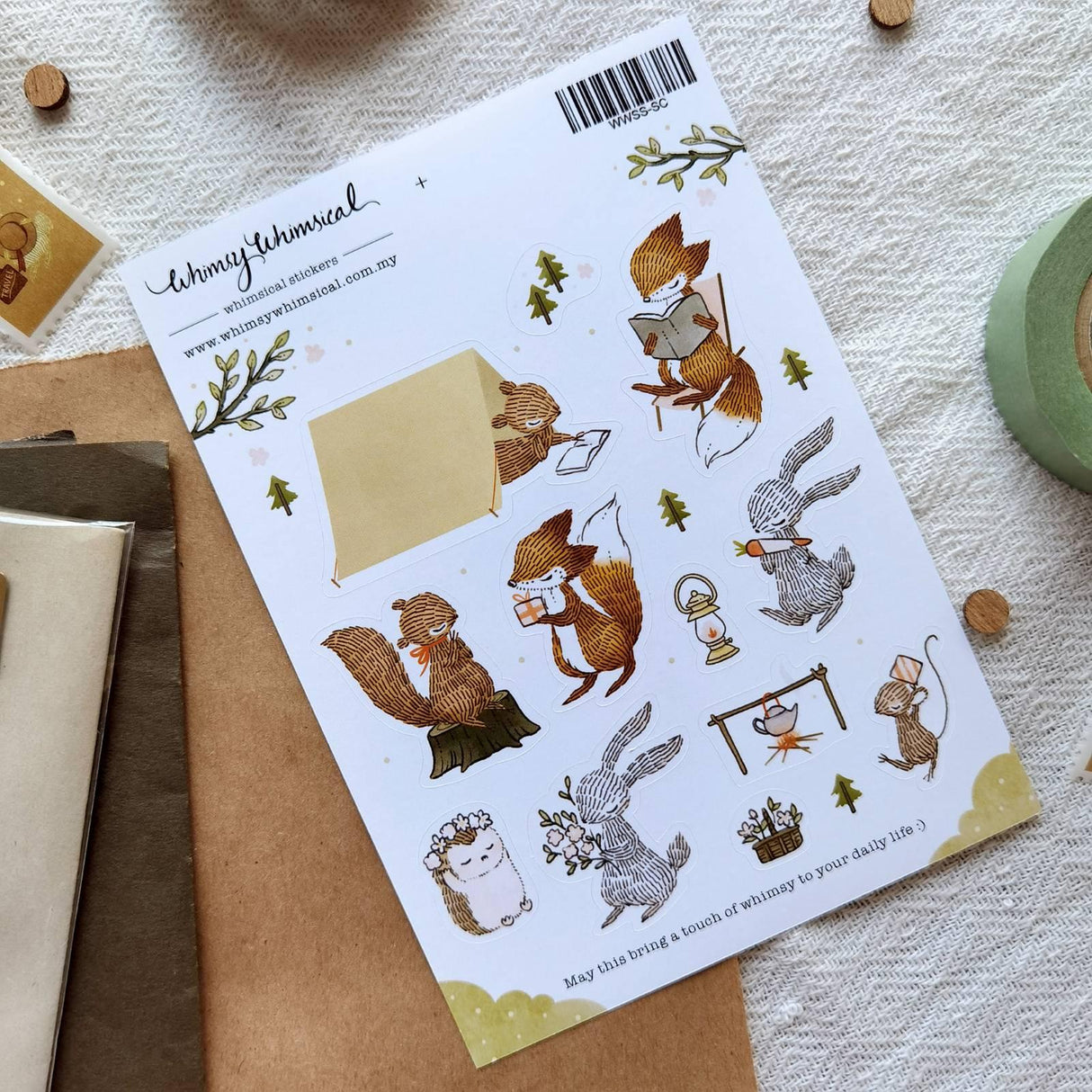 Whimsy Whimsical Studio Sticker Sheet - Summer Celebration