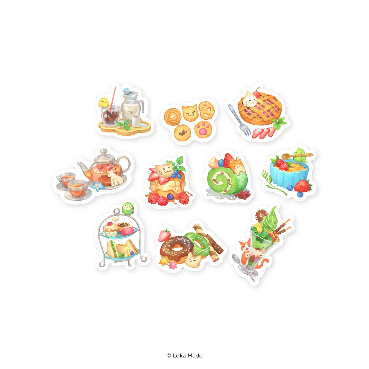 Loka Made Deco Sticker - Tea Time Fantasy