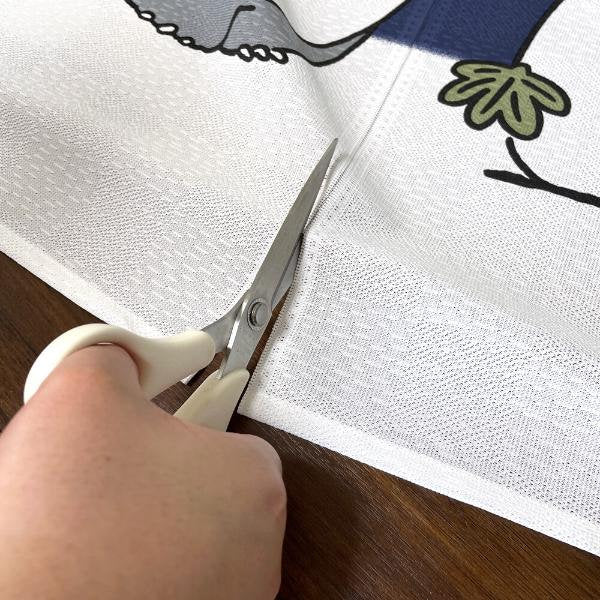 Závěs - Totoro Noren - Winter Sky & Crescent 冬空と三日月