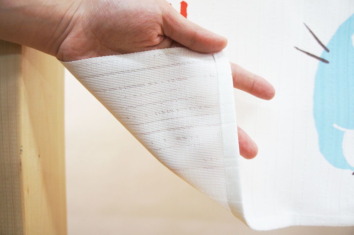 Závěs - Totoro Noren - Winter Sky & Crescent 冬空と三日月