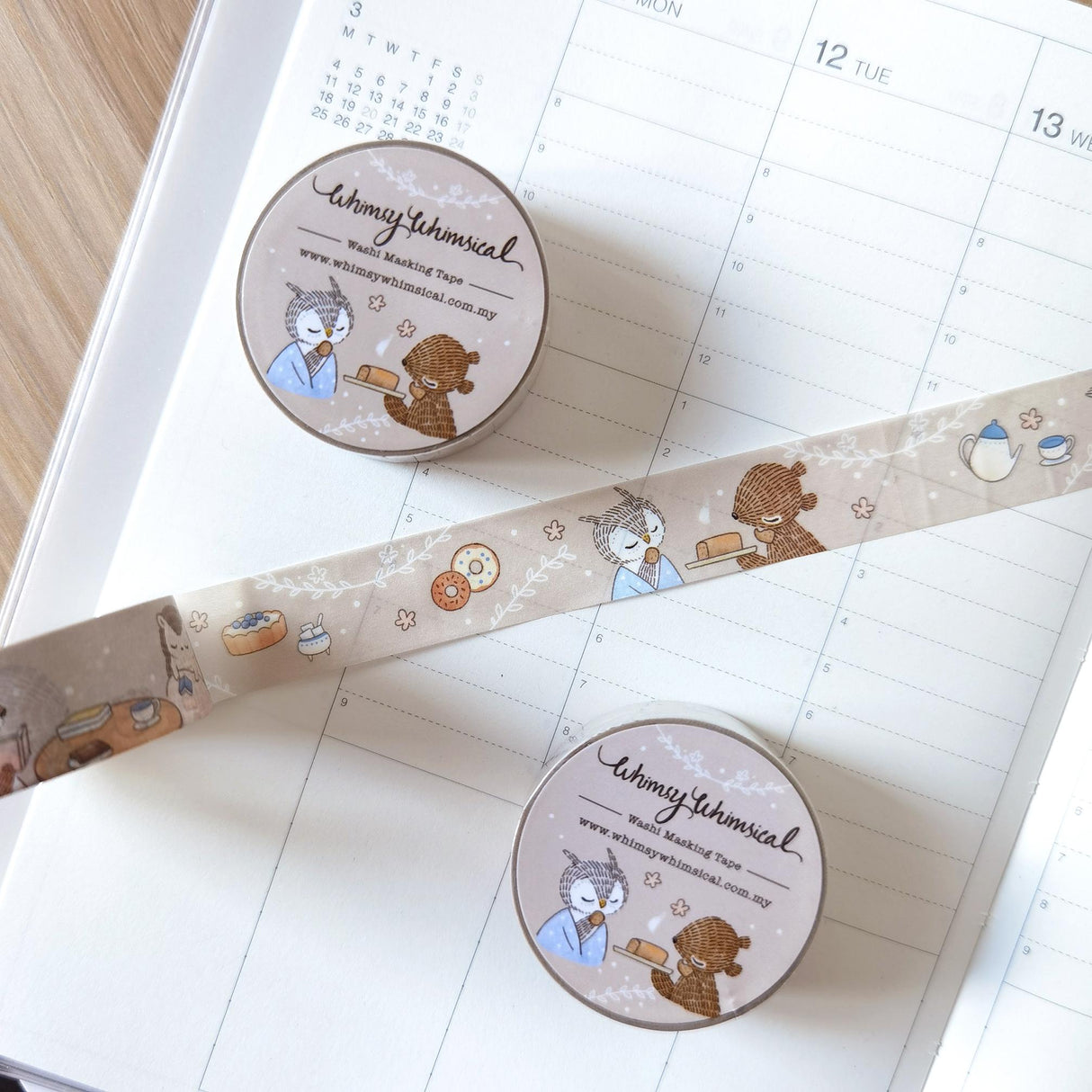 Whimsy Whimsical Washi Tape - Afternoon Tea