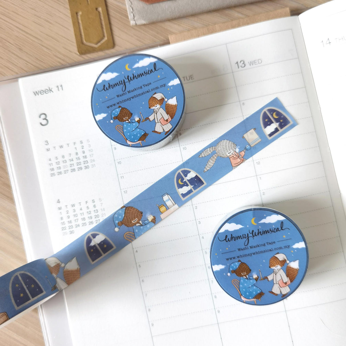 Whimsy Whimsical Washi Tape - Good Night