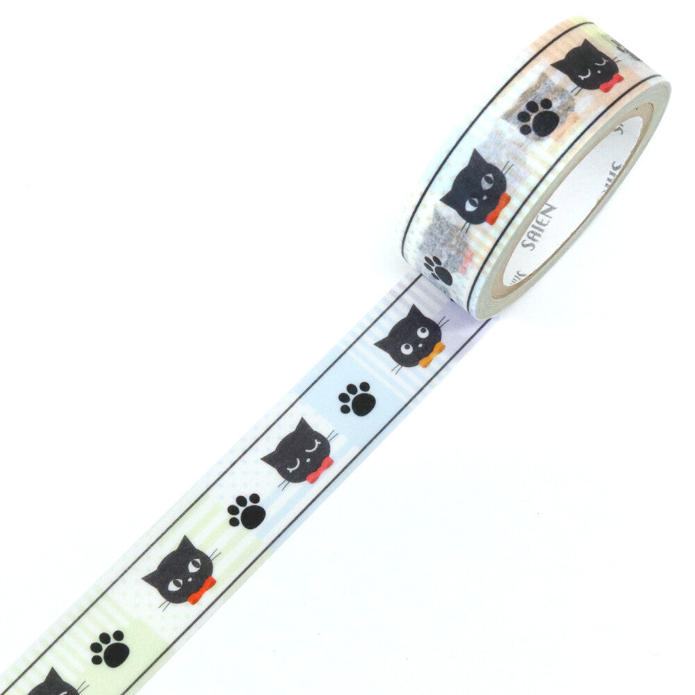 SAIEN Masking Tape - Black Cat