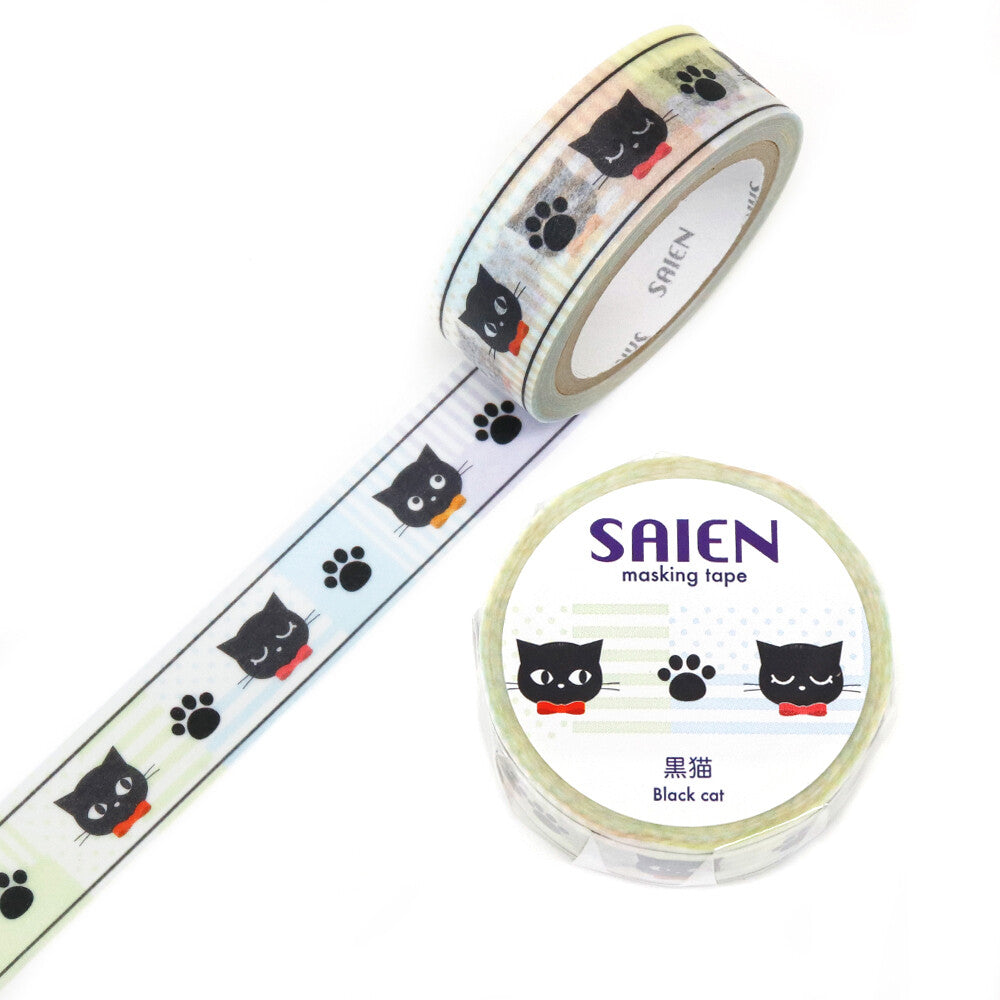SAIEN Masking Tape - Black Cat