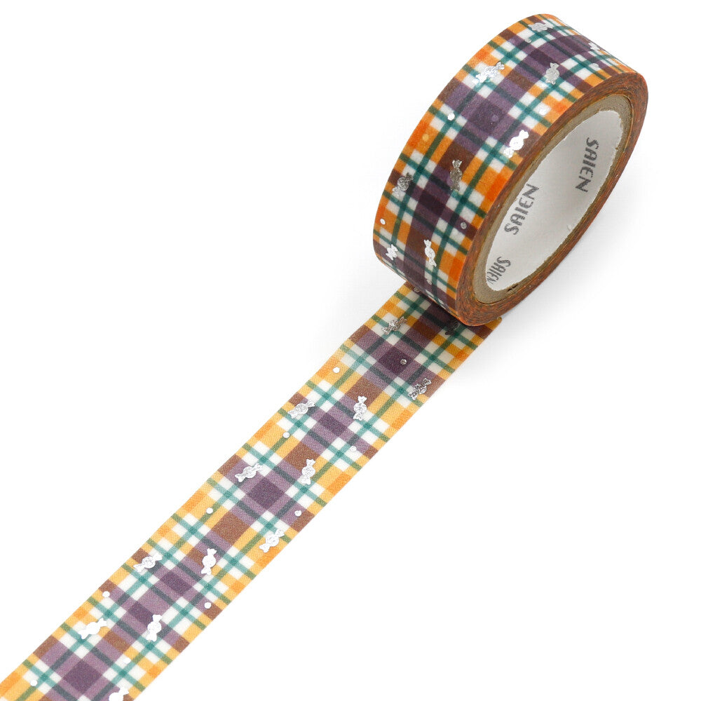 SAIEN Masking Tape - Halloween Plaid