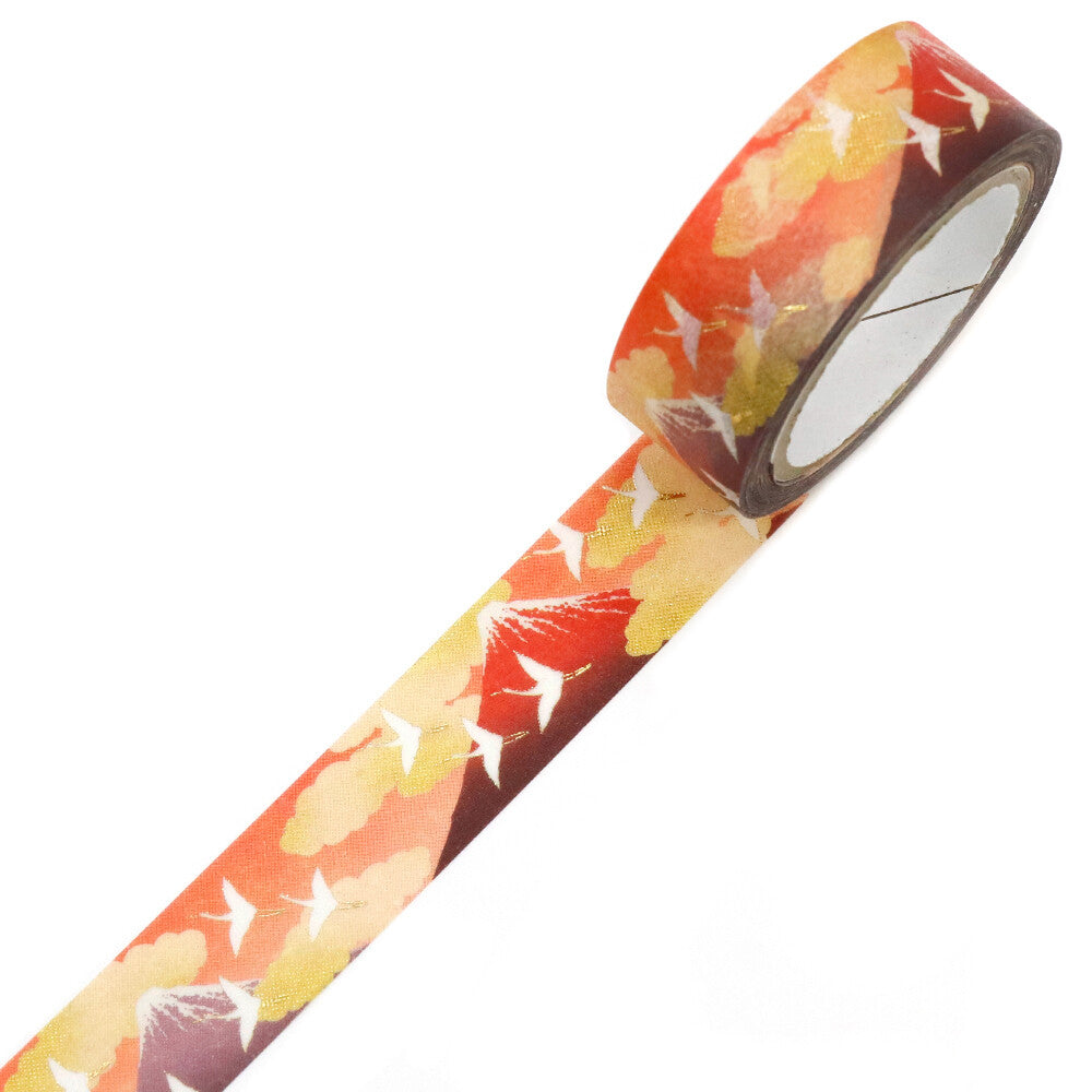 Kimono Washi Tape - Mount Fuji & Crane