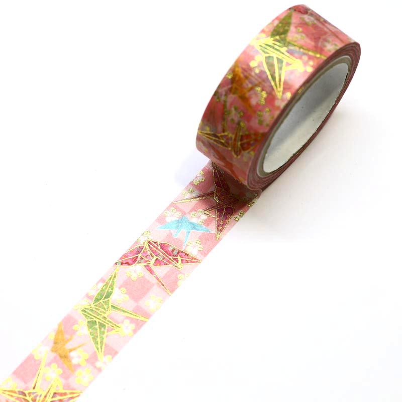 Kimono Washi Tape - Origami Crane