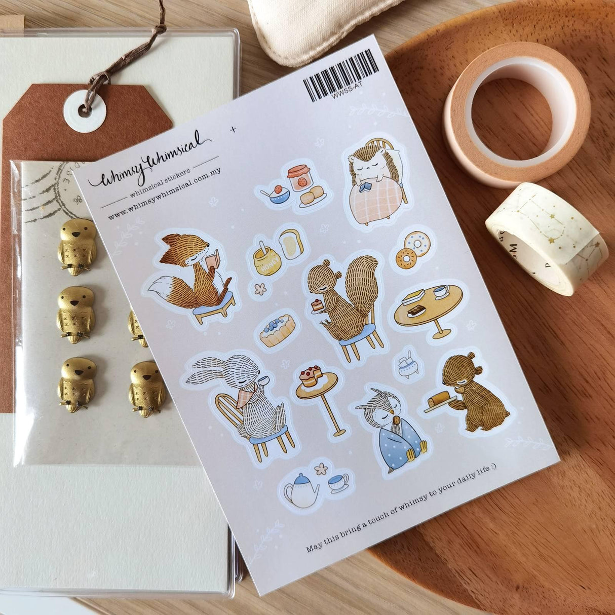 Whimsy Whimsical Studio Sticker Sheet - Afternoon Tea