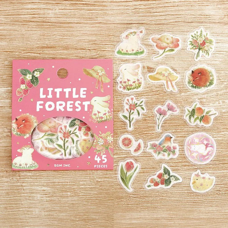 BGM Flake Seal - Little Forest (Pink)