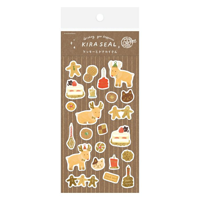Furukawashiko Sticker Sheet - Cookies & Reindeer