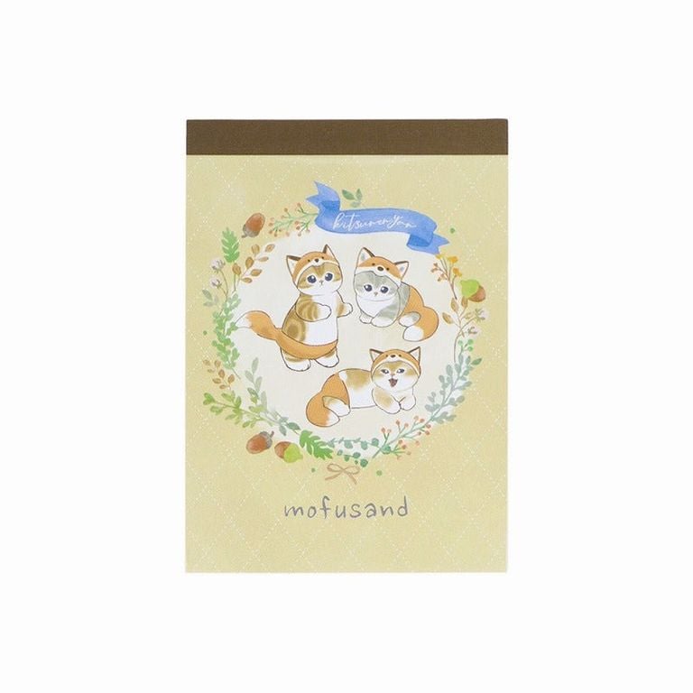 Mofusand Mini Memo Pad - Fox