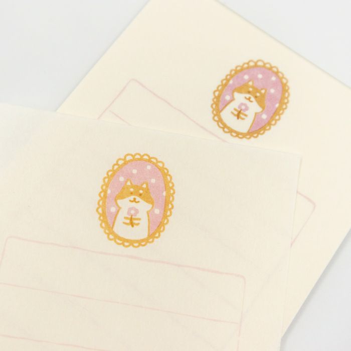 Furukawashiko Mini Letter Set - Shiba Inu & A Present