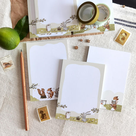 Whimsy Whimsical Memo Pad - Summer Meadow Blooms