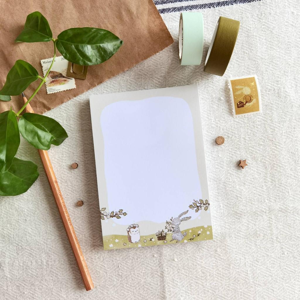 Whimsy Whimsical Memo Pad - Summer Meadow Blooms