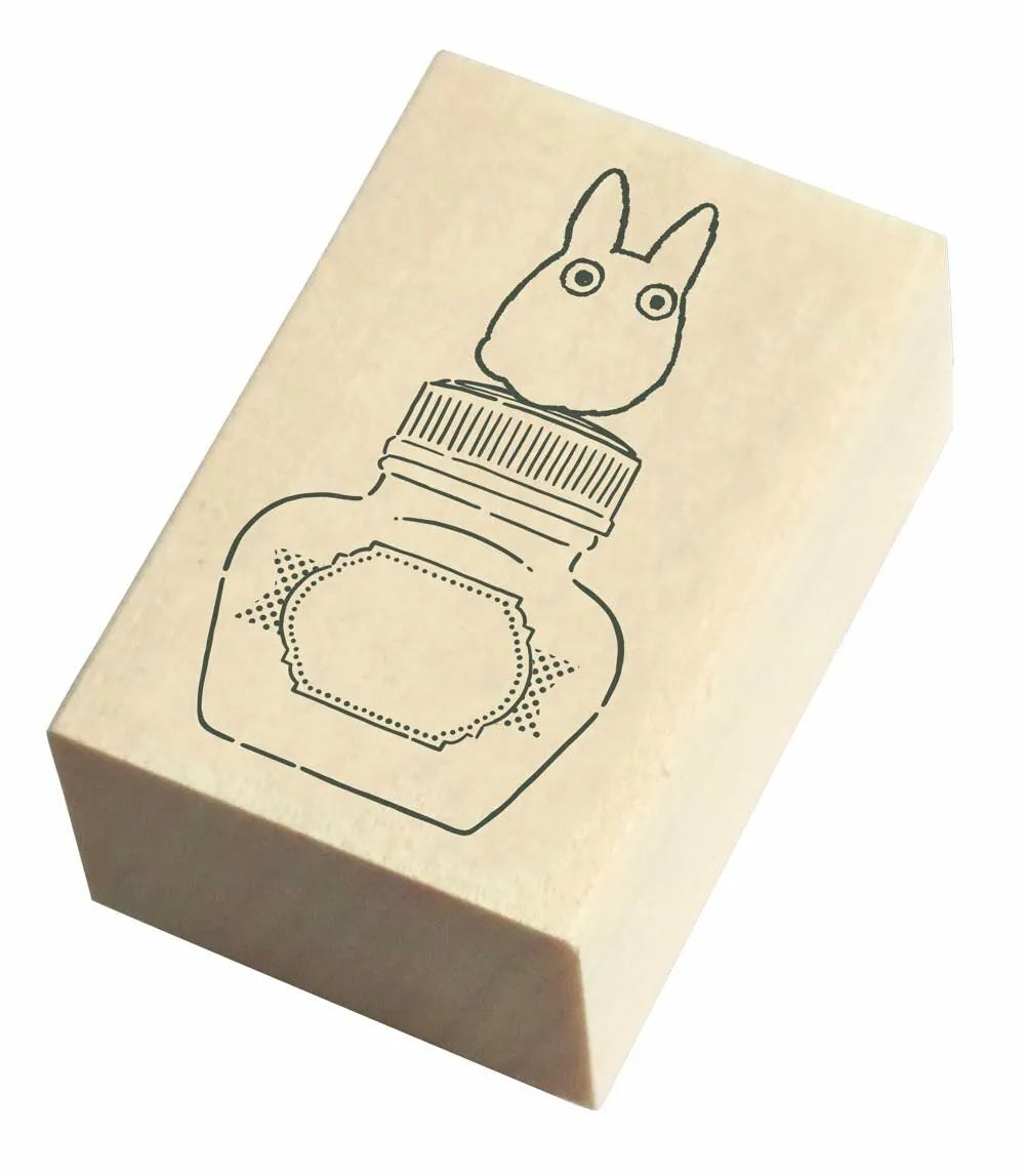 Small Totoro & Ink Bottle Stamp