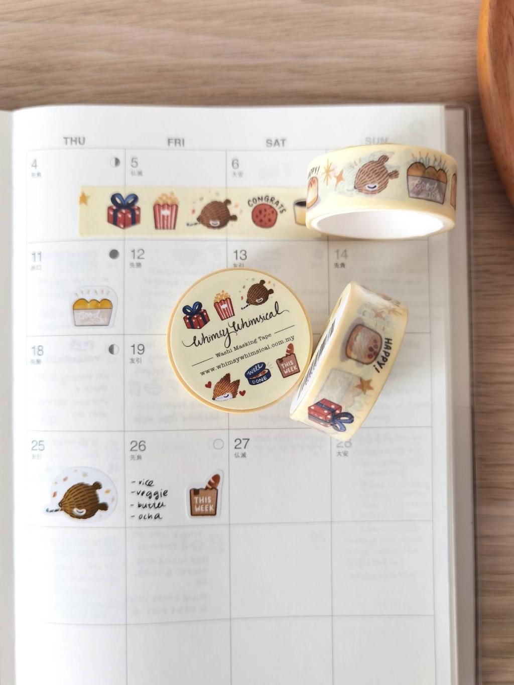 Whimsy Whimsical Washi Tape - Cookies & Critters