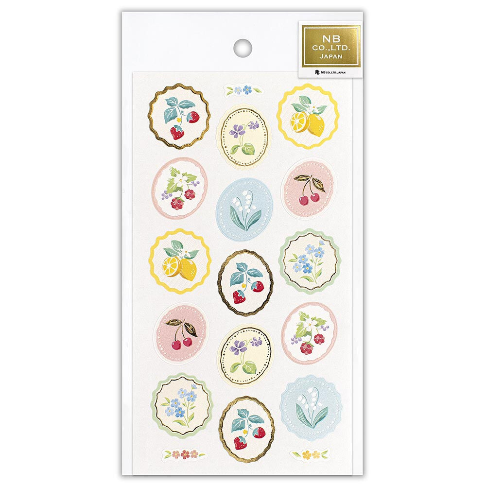 NB Co., Ltd. Stickers - Fruits & Flowers