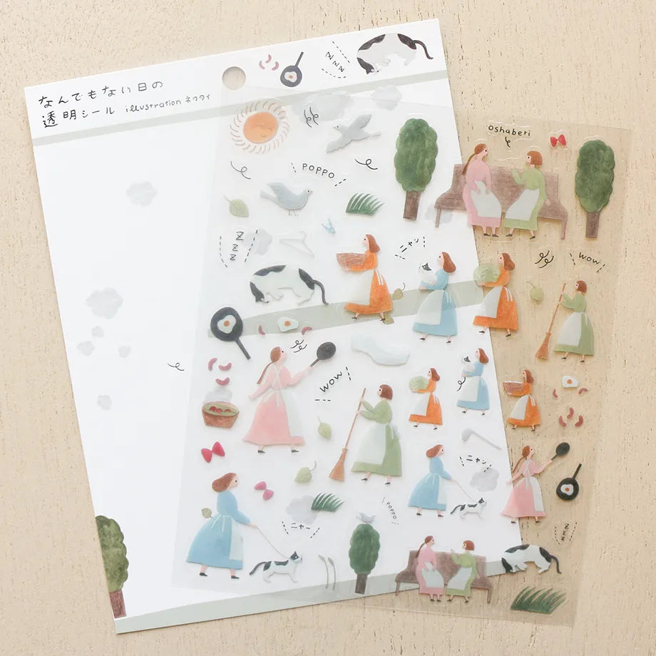 Cozyca x Necktie PET Stickers: An Ordinary Day
