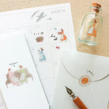 Cozyca x Necktie PET Stickers: An Ordinary Day