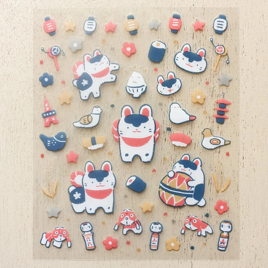 Cozyca x Masao Takahata PET Stickers: Festival Dog Hariko
