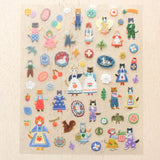 Cozyca x Aiko Fukawa PET Stickers: Cats and Buttons