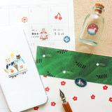 Cozyca x Aiko Fukawa PET Stickers: Cats and Buttons