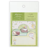 NB Co., Ltd. Sticky Notes: Mattari Animals flower x momonga