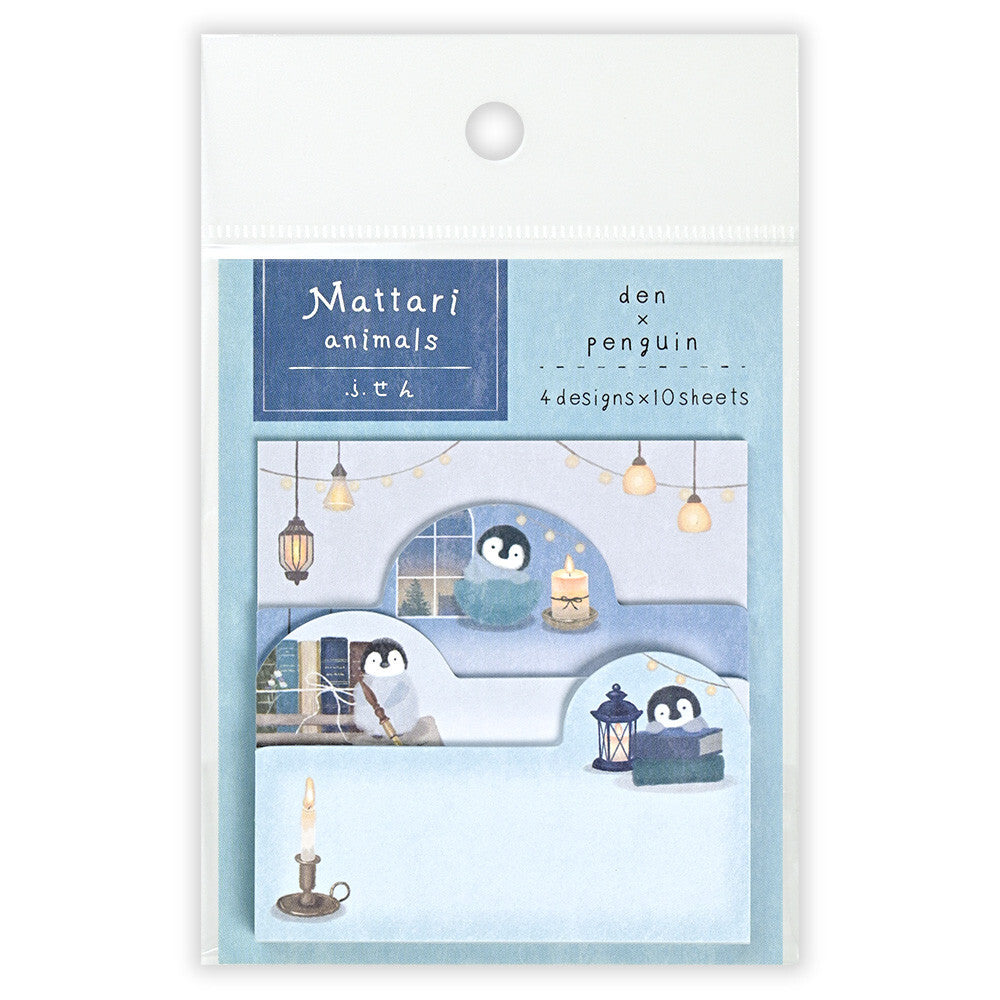 NB Co., Ltd. Sticky Notes: Mattari Animals den x penguin