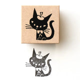 Cozyca - Robin, The Black Cat Stamp