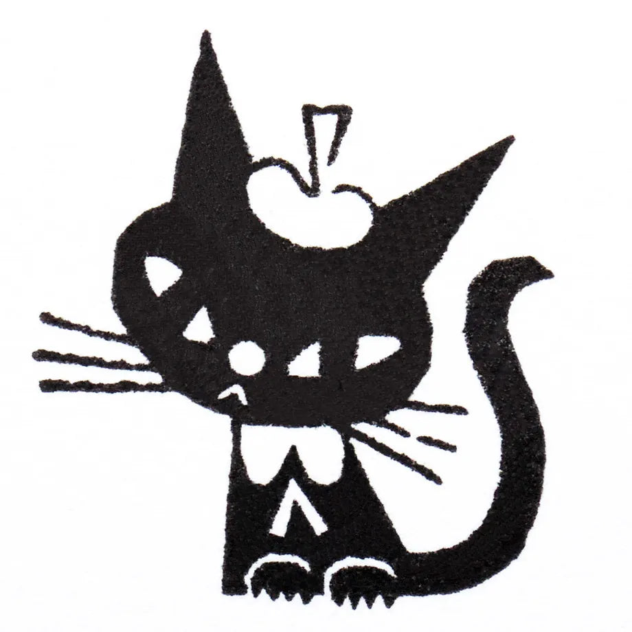 Cozyca - Robin, The Black Cat Stamp