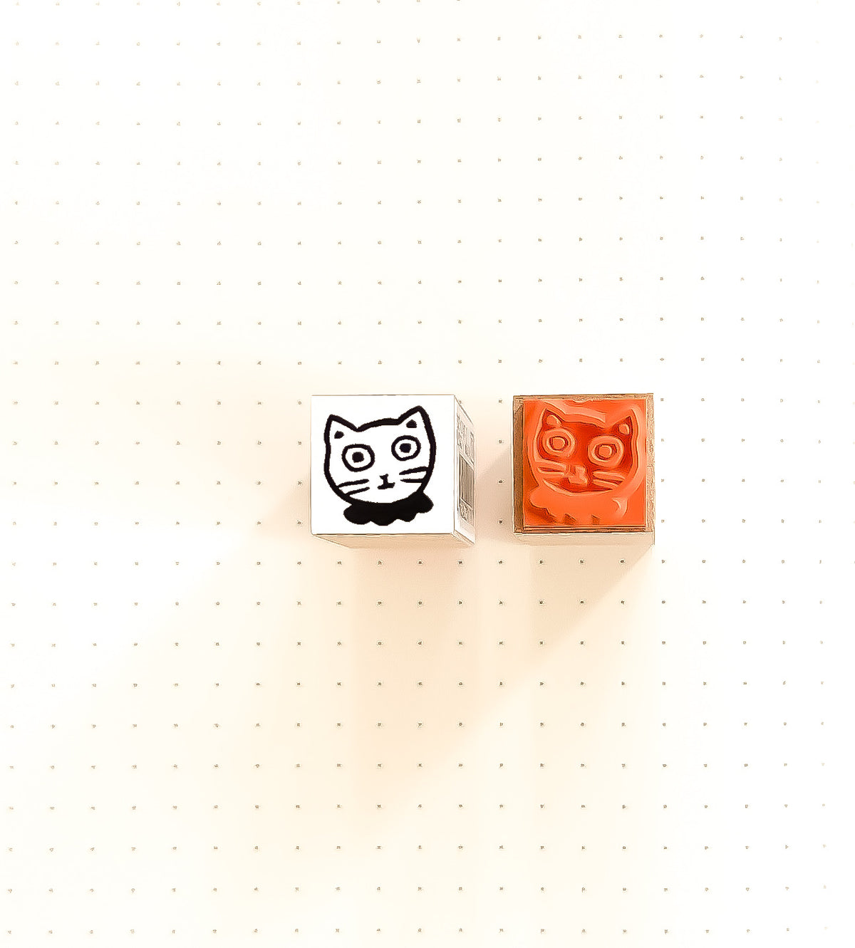 Sanby x Yumi Kitagishi Stamp: White Cat