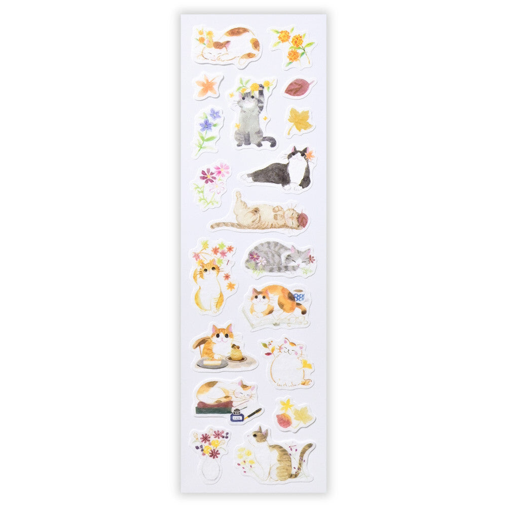 NB Co., Ltd. Washi Stickers - Nekorobi Warm Autumn