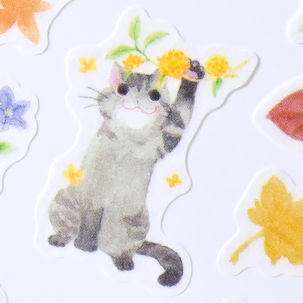 NB Co., Ltd. Washi Stickers - Nekorobi Warm Autumn