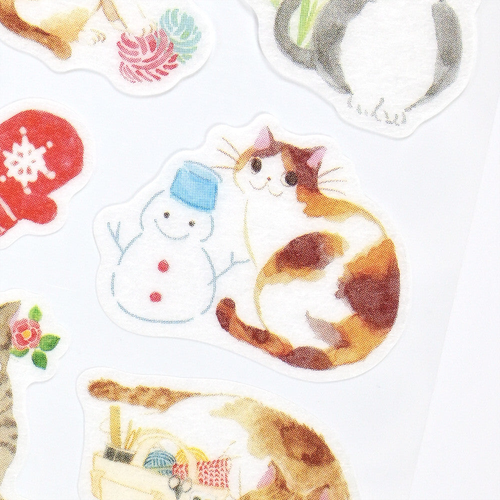 NB Co., Ltd. Washi Stickers - Nekorobi Winter