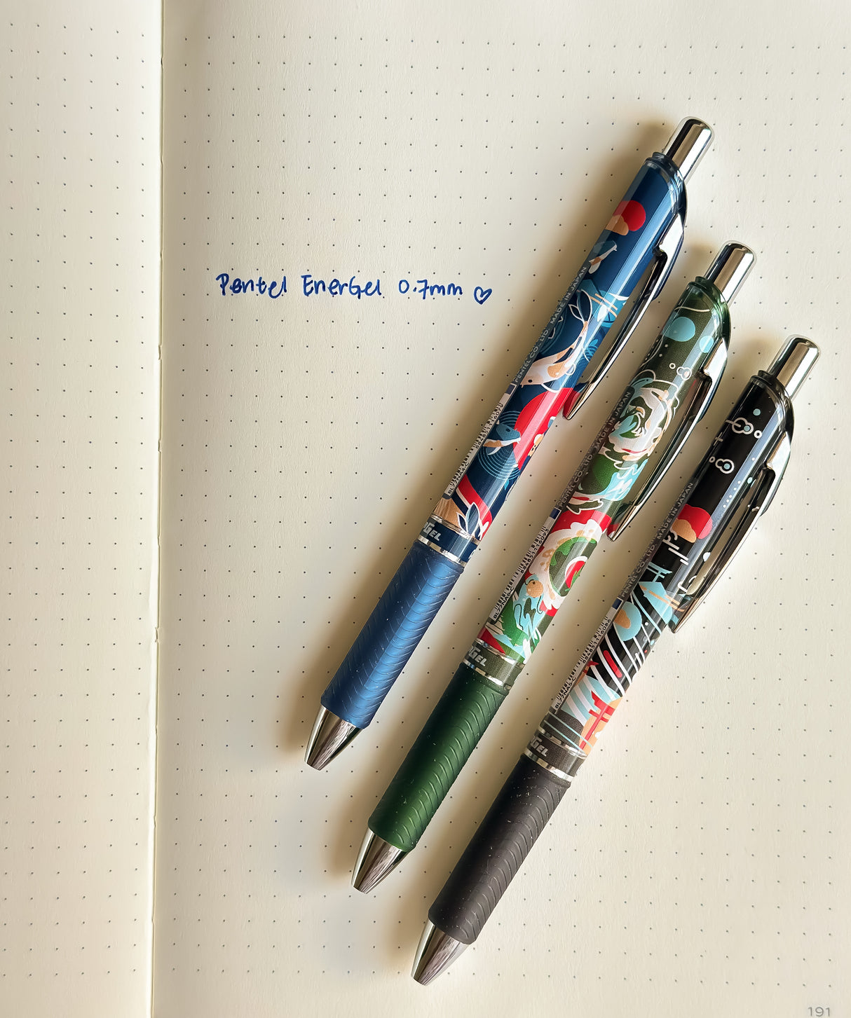 Pentel EnerGel Gel Roller Pen 0.7mm Limited Edition - Nature