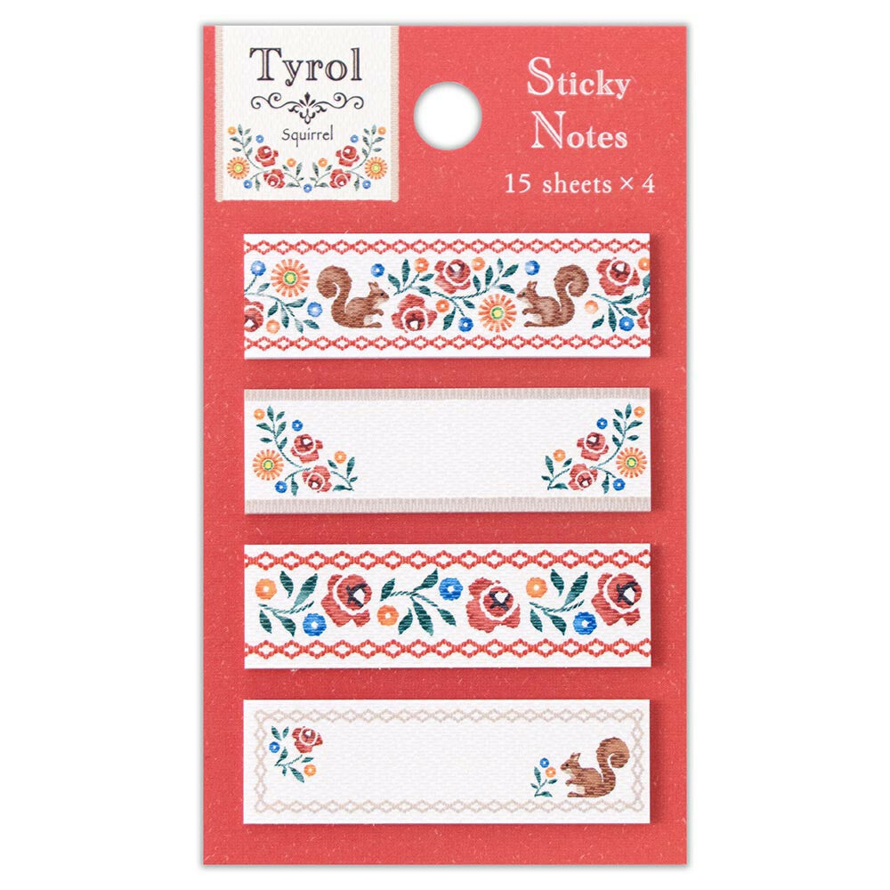 NB Co., Ltd. Sticky Notes: Tyrol Squirrel