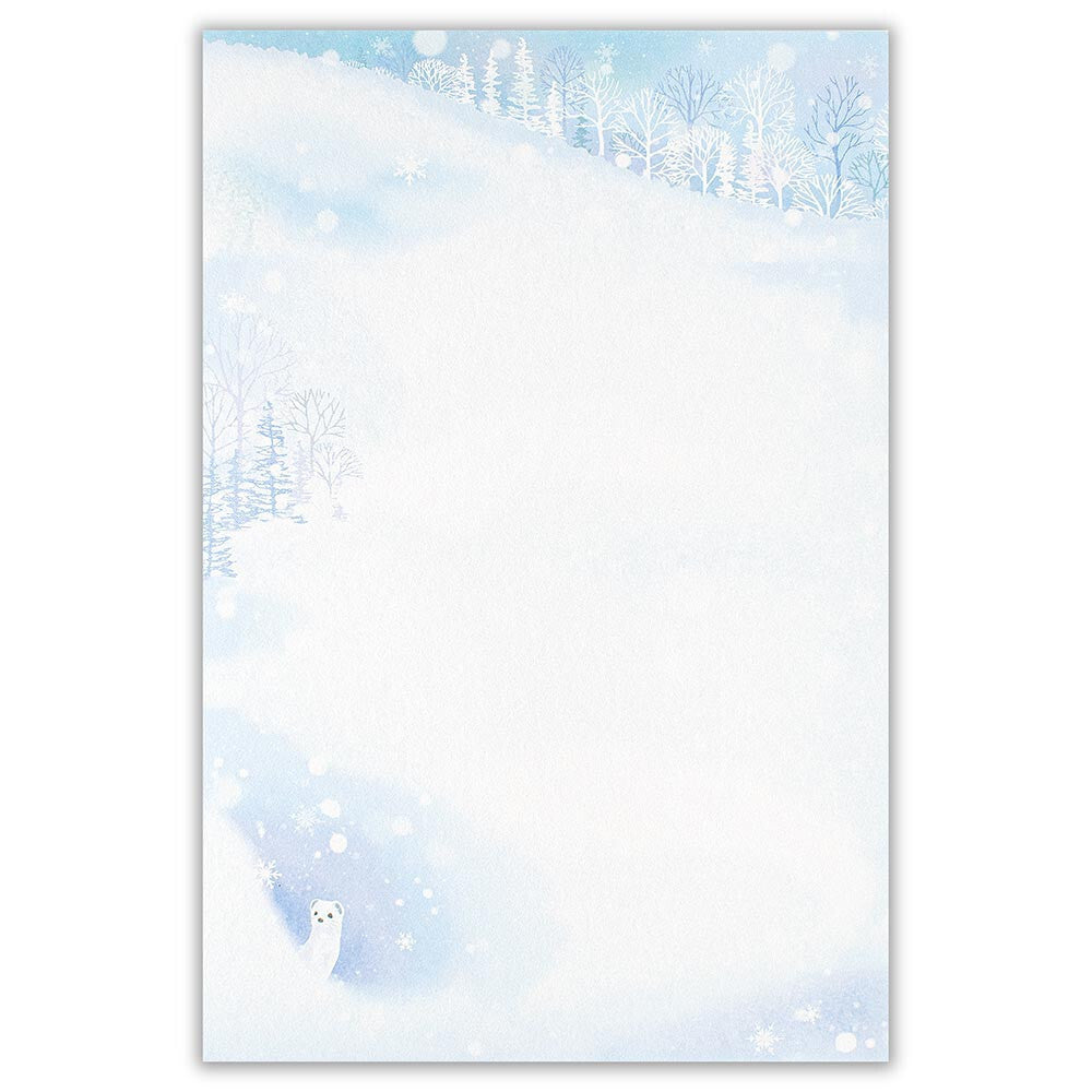 NB Co., Ltd. Washi Writing Paper (A5) - Fluffy Snow