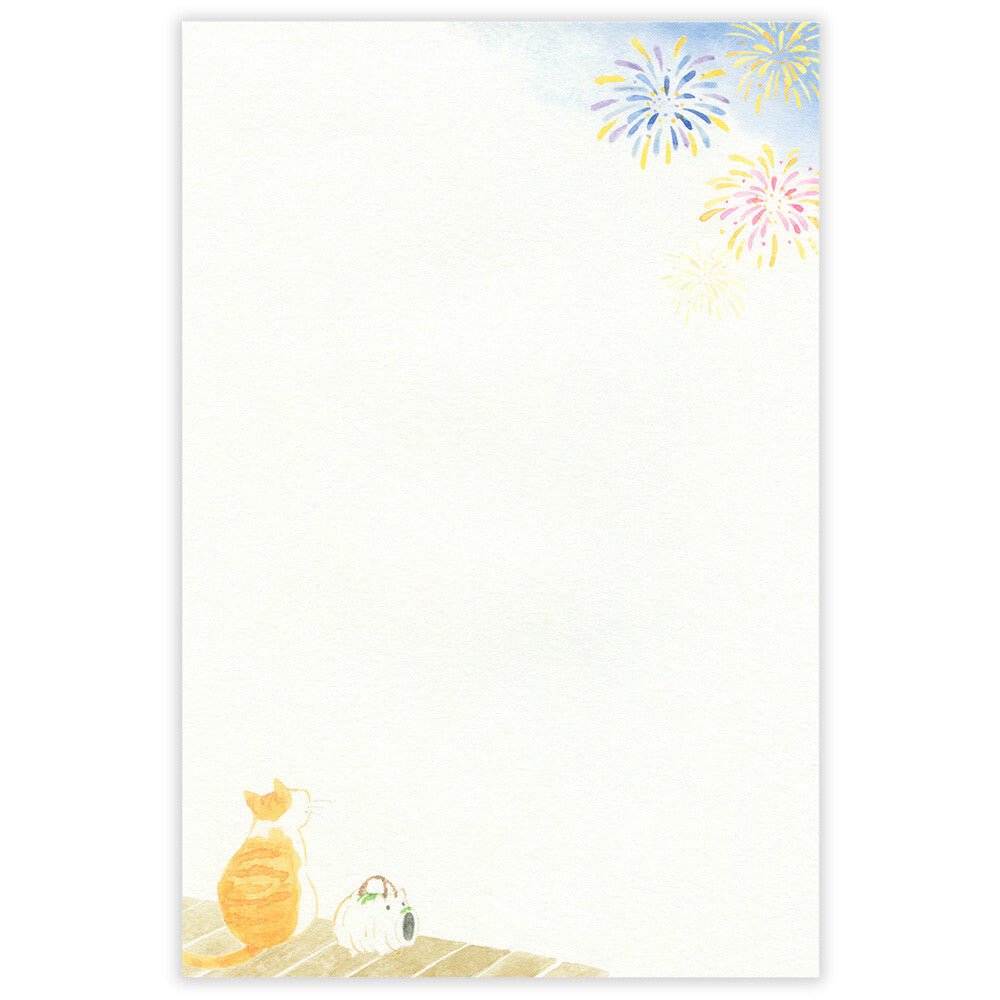 NB Co., Ltd. Washi Writing Paper (A5) - Nekorobi Summer