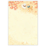 NB Co., Ltd. Washi Writing Paper (A5) - Shiba Inu on an Autumn Walk