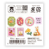 NB Co., Ltd. Stickers - Ressa Rabbit With Floral Ornament